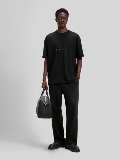 HUGO Oversized T-Shirt aus reiner Baumwolle Modell 'Devrolo' Black 1
