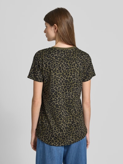 Tom Tailor Denim Regular Fit T-Shirt aus reiner Baumwolle Dunkelgruen 5