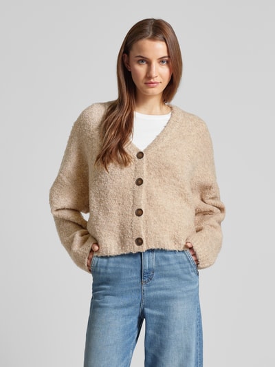 JAKE*S STUDIO WOMAN Regular Fit Strickjacke mit Knopfleiste Sand 4