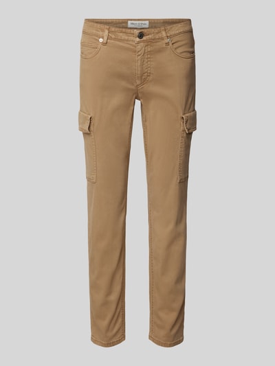 Marc O'Polo Slim Fit Cargohose aus Lyocell-Mix mit samtiger Oberfläche Modell 'LULEA' Beige 2