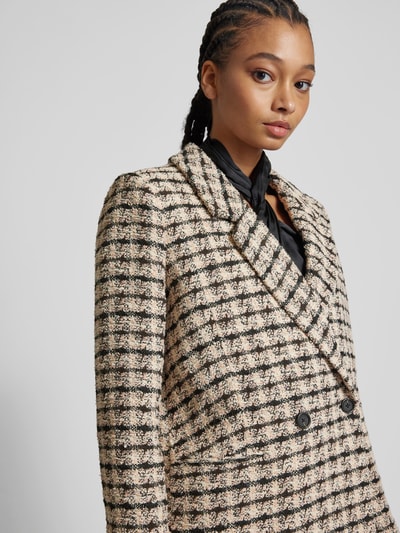 Anine Bing Oversized Blazer in Bouclé-Optik Ecru 3