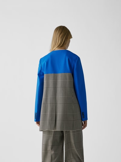 Nina Ricci Blazer mit Hahnentrittmuster Blau 5