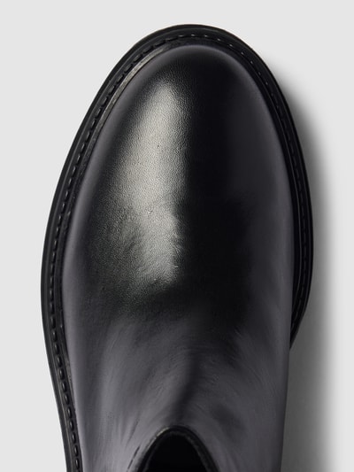 Geox Chelsea boots van echt leer, model 'IRIDEA' Zwart - 4