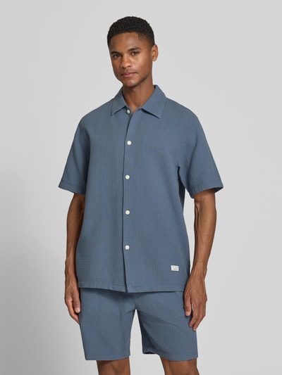 Marc O'Polo DENIM Koszula casualowa o kroju regular fit z czystej bawełny Szaroniebieski 4