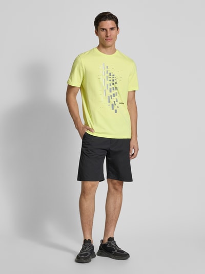 BOSS Green Regular Fit T-Shirt aus Baumwoll-Mix Modell 'GRX ZONE' Hellgruen 1