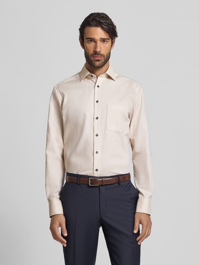 OLYMP Modern Fit Businesshemd mit Kentkragen Sand 4