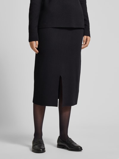 Christian Berg Woman Midirok met loopsplit Zwart - 4