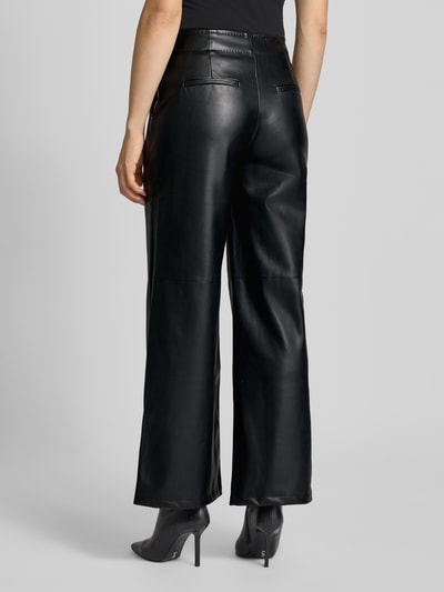 GUIDO MARIA KRETSCHMER WOMAN Stoffhose in Leder-Optik Modell 'Admira' Black 5