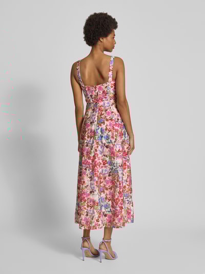 Bardot Abendkleid mit Karree-Ausschnitt Modell 'LILAH' Rose 5