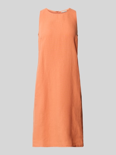 Produktfoto, Leicht ausgestelltes Leinenkleid in Knielänge von Marc O'Polo, efekt: jednolity kolor, krój: lekko rozkloszowany, długość do kolan, okrągły dekolt, bez rękawów, materiał: czysty len