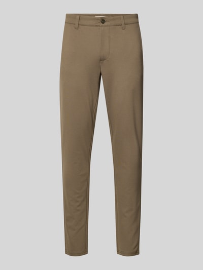 Only & Sons Slim fit chino van viscosemix, model 'MARK' Taupe - 2