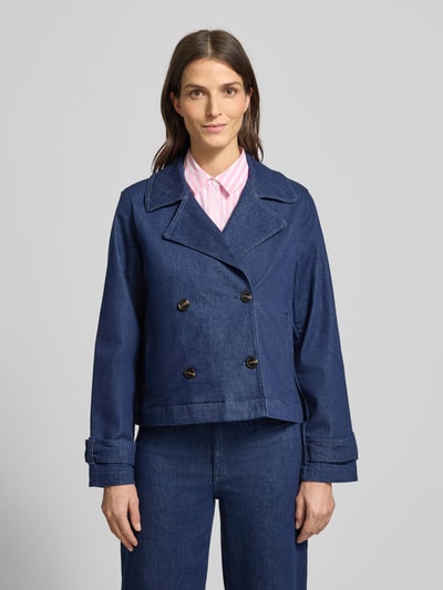 MORE & MORE Jeansjacke mit Knopfverschluss Jeansblau 4
