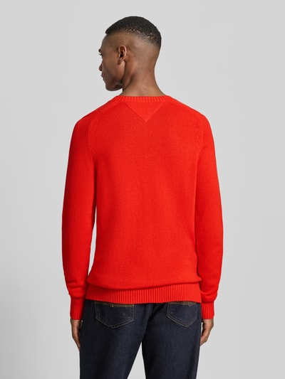 Tommy Hilfiger Regular Fit Strickpullover aus feinster Wolle  Rot 5