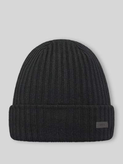 Barts Mütze mit Label-Patch Modell 'WILBERT TURNUP' Black 1