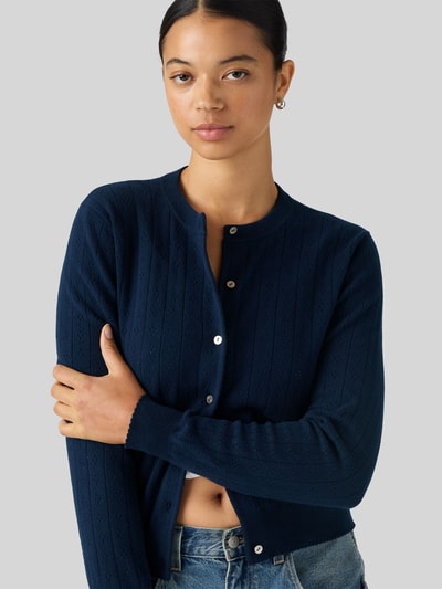 Levi's® Regular Fit Strickjacke aus Baumwoll-Mix Dunkelblau 1