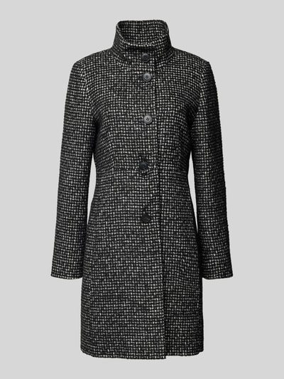 Fuchs Schmitt Lange jas met opstaande kraag en knoopsluiting Zwart - 2