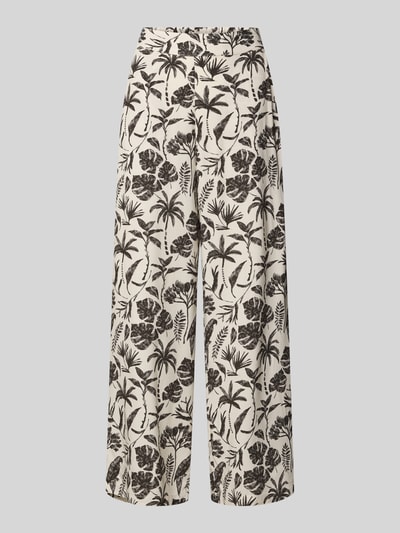 Jake*s Collection Wide Leg Stoffhose mit Eingrifftaschen Beige 2
