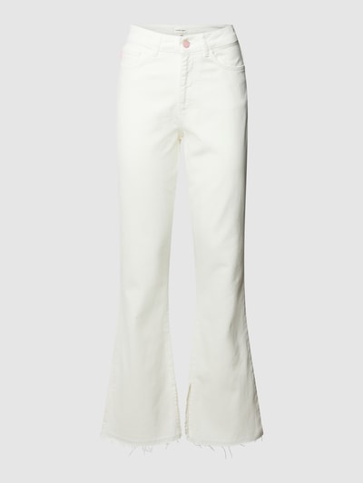 FABIENNE CHAPOT Jeansy z detalem z logo model ‘Pleunie’ Złamany biały 2