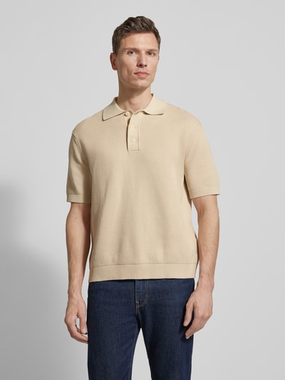 Selected Homme Koszulka polo o kroju relaxed fit z czystej bawełny model 'DANE' Złamany biały 4