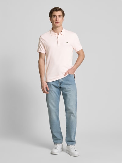 Lacoste Regular fit poloshirt met labeldetail Lichtroze - 1