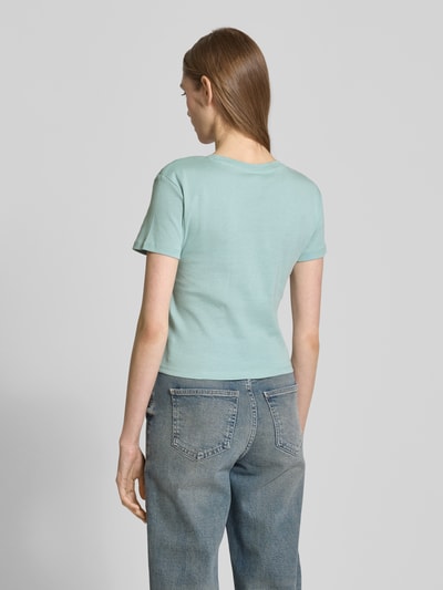 Only Slim Fit T-shirt aus reiner Baumwolle Modell 'ELINA' Schilf 5