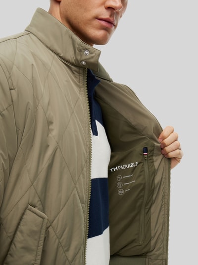 Tommy Hilfiger Regular fit gewatteerd jack met packbare binnenzak Olijfgroen - 6