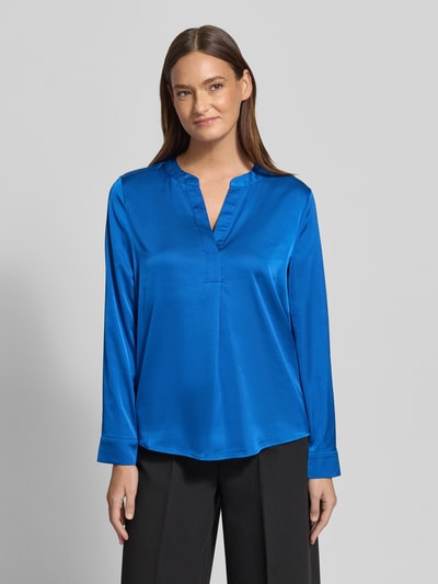 Christian Berg Woman Selection Regular Fit Bluse mit V-Ausschnitt Blau 4