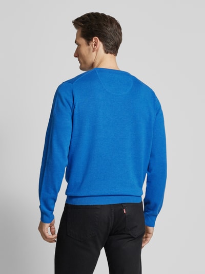 Fynch-Hatton Strickpullover mit Rundhalsausschnitt Blau 5