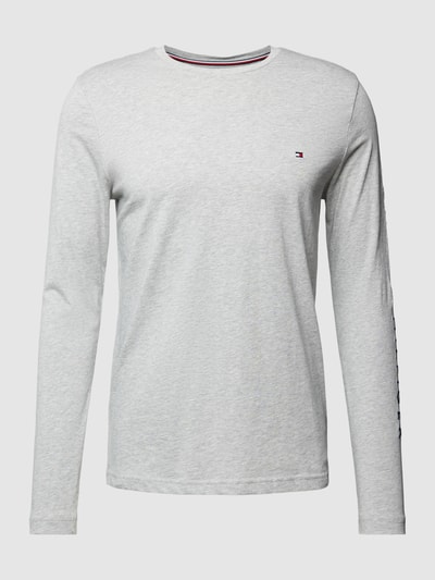 Tommy Hilfiger Longsleeve mit Label-Stitching Hellgrau Melange 2