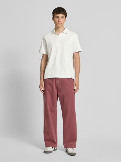 Calvin Klein Jeans Poloshirt met V-hals Wit - 1