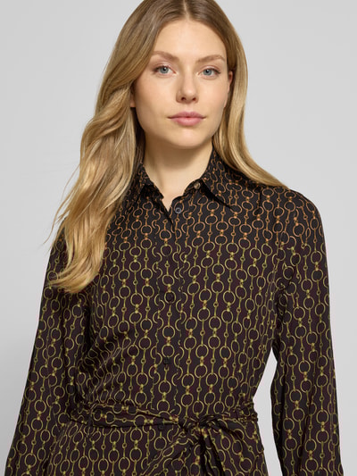 Lauren Ralph Lauren Knielanges Hemdblusenkleid mit Bindegürtel Modell 'KARALYNN' Black 3