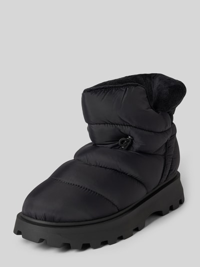 Steve Madden Snowboots met tunnelkoord, model 'SNOWY' Zwart - 1