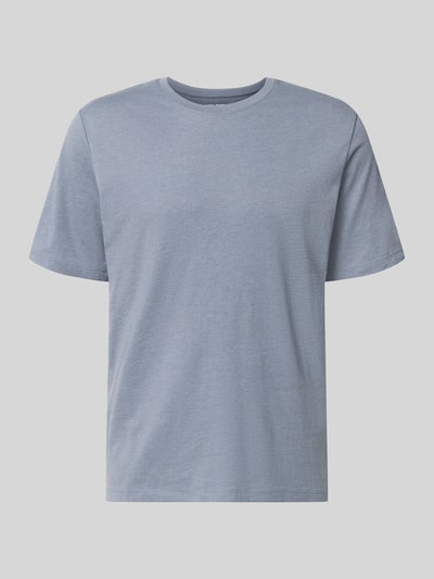 Produktfoto, Regular Fit T-Shirt aus Baumwoll-Mix Modell 'Organic' von JACK & JONES in Hellblau, glatte Textur, Rundhalsausschnitt, neutraler Hintergrund