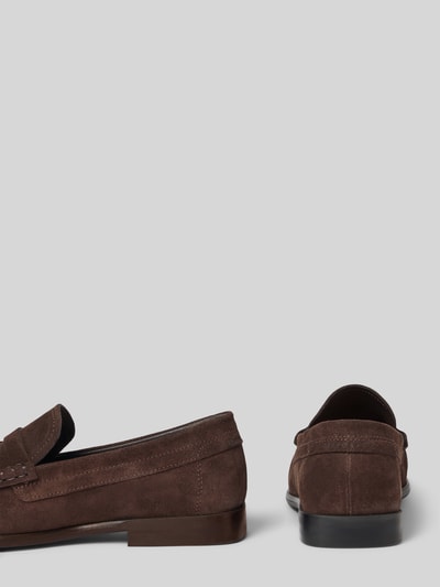 Marc O'Polo Mokasyny ze skóry welurowej Ciemnobrązowy 2