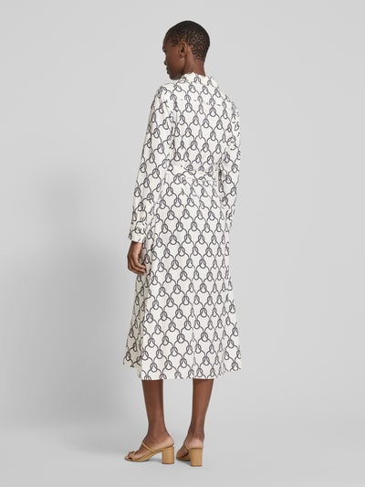 Gant Sukienka midi z wiązanym paskiem Złamany biały 5