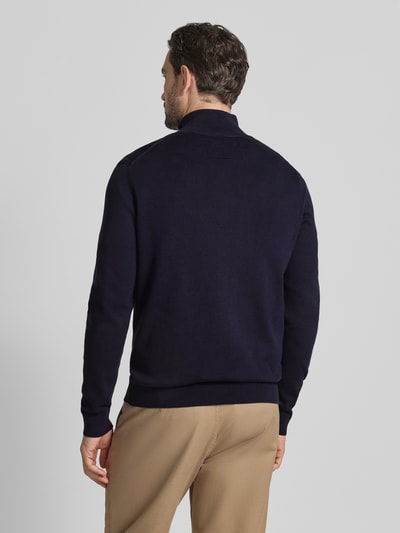 Armedangels Regular Fit Troyer aus reiner Bio-Baumwolle Modell 'FAABES' Marine 5