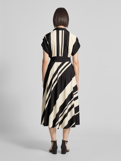 Lauren Ralph Lauren Sukienka midi z wiązanym paskiem model ‘FRATILLIO’ Złamany biały 5