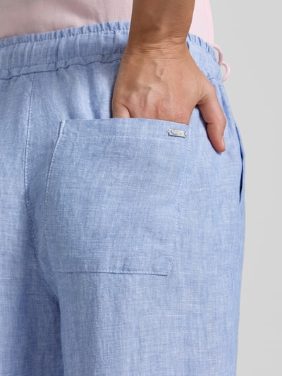 TONI Wide Leg Caprihose aus Leinen Modell 'PIA' Hellblau 3