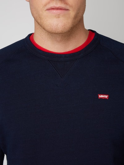 Levi's® Sweatshirt met logobadge Donkerblauw - 3