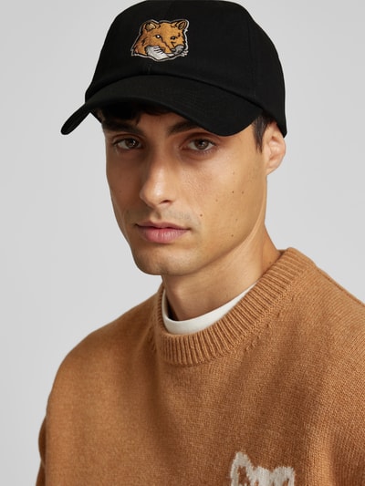 MAISON KITSUNE Basecap aus reiner Baumwolle Black 1