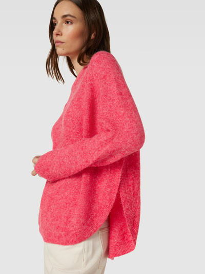 MSCH Copenhagen Sweter z dzianiny w jednolitym kolorze model ‘Lessine’ Czerwony 3