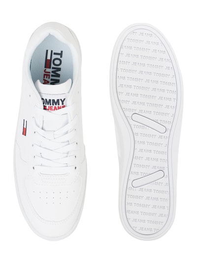 Tommy Jeans Sneakersy z materiału skóropodobnego  Biały 5