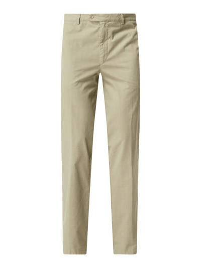 Meyer Modern Fit Chino mit Stretch-Anteil Modell 'Bonn' Hellgruen Melange 2