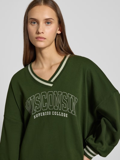 Only Sweatkleid aus Baumwoll-Mix Modell 'NIA' Gruen 3