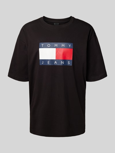 Tommy Jeans T-shirt z nadrukiem z logo model ‘SKATE’ Czarny 2