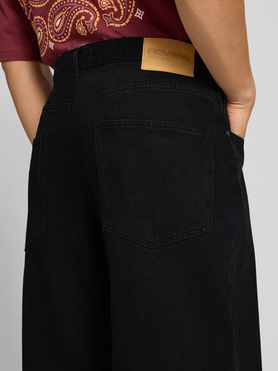 REVIEW Super Baggy Fit Jeans mit Viskose-Anteil Black 3