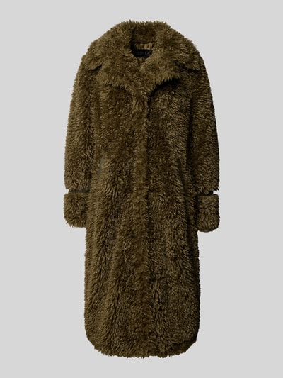 PETITE M. Płaszcz z kołnierzem z połami i wpuszczanymi kieszeniami Ciemnozielony 2