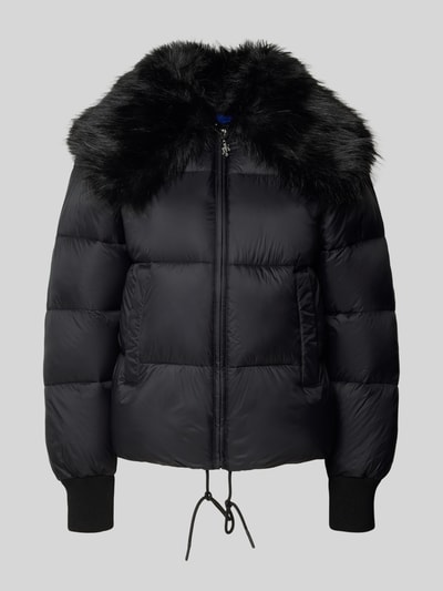 Hugo Blue Kurtka pikowana o kroju regular fit z szerokim obszyciem ze sztucznego futra model ‘FUJI-1’ Czarny 2