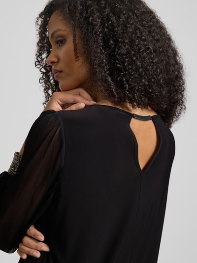 Apricot Minikleid mit Rundhalsausschnitt Black 3