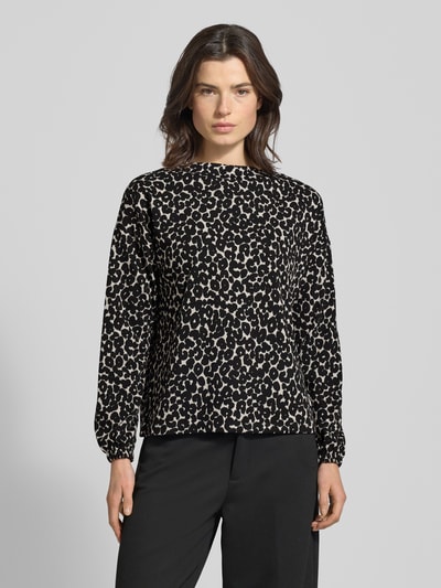 Street One Bluza z okrągłym dekoltem Czarny 4